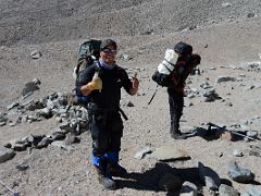 01 Inka Expediciones Guide Agustin Aramayo Is Ready To Lead The Way From Aconcagua Camp 1 to Camp 2.jpg
